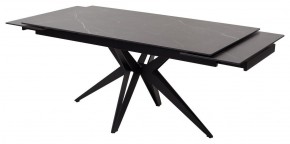 Стол FORIO 160 MATT BLACK MARBLE SOLID CERAMIC / BLACK, ®DISAUR в Ревде - revda.mebel-74.com | фото