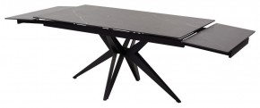 Стол FORIO 160 MATT BLACK MARBLE SOLID CERAMIC / BLACK, ®DISAUR в Ревде - revda.mebel-74.com | фото