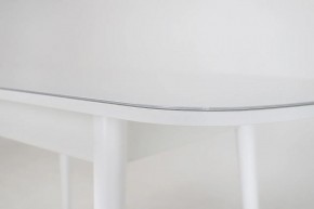 Стол раскладной со стеклом (опоры массив цилиндрический) "Хоста" в Ревде - revda.mebel-74.com | фото
