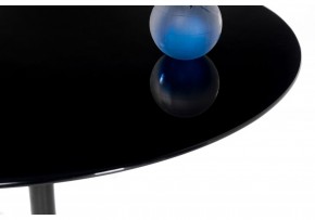 Стол стеклянный Tulip 90x74 black glass в Ревде - revda.mebel-74.com | фото