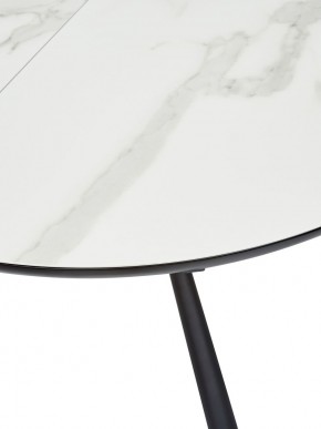 Стол VOLAND BIANCO TL-45 испанская керамика/ BLACK "белый мрамор" М-City в Ревде - revda.mebel-74.com | фото
