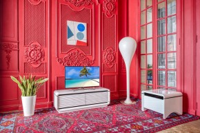 ТВ-тумба 3D Modo Due 135 см в Ревде - revda.mebel-74.com | фото