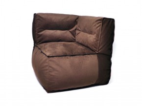 Угловое модульное бескаркасное кресло Комфорт (Шоколад велюр) в Ревде - revda.mebel-74.com | фото