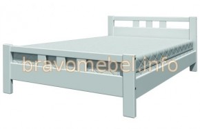 ВЕРОНИКА-2 Кровать из массива 900 (Белый античный) в Ревде - revda.mebel-74.com | фото