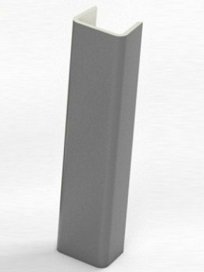 Торцевая заглушка  для цоколя h100 мм (Алюминий, Белый, Черный, Сонома) в Ревде - revda.mebel-74.com | фото