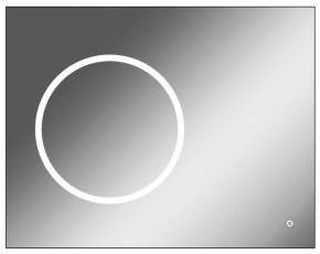 Зеркало Eclipse 90 black с подсветкой Sansa (SE1031Z) в Ревде - revda.mebel-74.com | фото