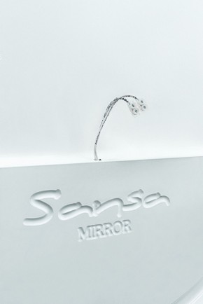 Зеркало Gia 75 white с подсветкой Sansa (SGa1044Z) в Ревде - revda.mebel-74.com | фото