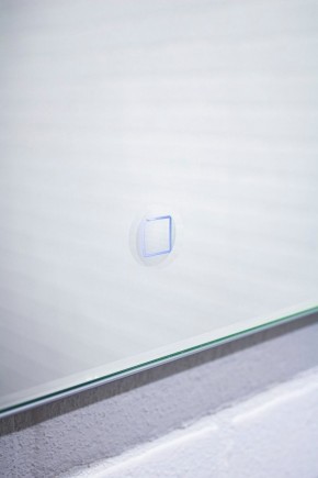 Зеркало Quadro 100 alum (линза) с подсветкой Sansa (SQL1030Z) в Ревде - revda.mebel-74.com | фото