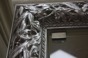 Зеркало Тиффани Premium черная/серебро (ТФСТ-2(П) в Ревде - revda.mebel-74.com | фото