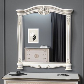 Зеркало в раме (12.150) Грация (белый/золото) в Ревде - revda.mebel-74.com | фото